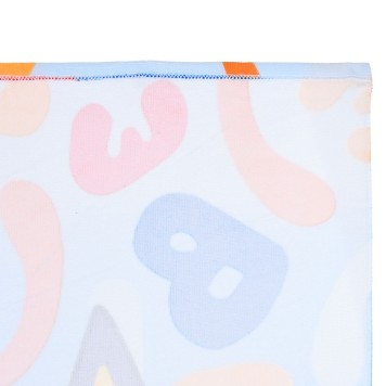 Bluey Letters bath towel, beach towel 70x140cm (Fast Dry)