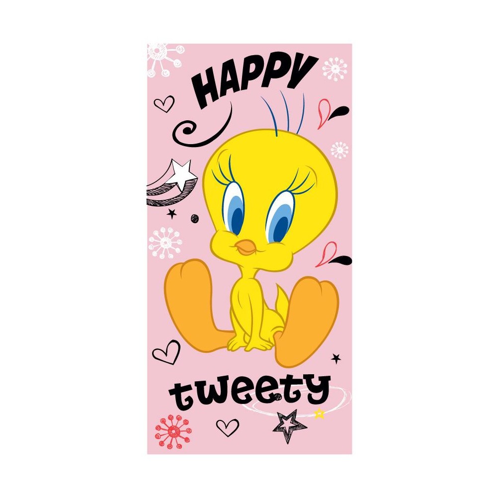 The Looney Tunes Tweety bath towel, beach towel 70x140cm (Fast Dry)