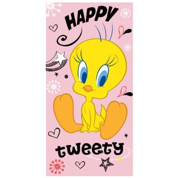 The Looney Tunes Tweety bath towel, beach towel 70x140cm (Fast Dry)