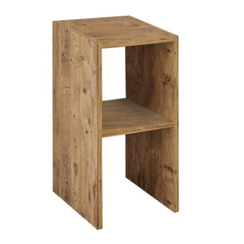 Table de chevet en bois marron 30x30x60 cm
