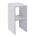 Table de chevet en bois blanche 30x30x60 cm
