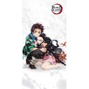 Demon Slayer Siblings bath towel, beach towel 70x140cm