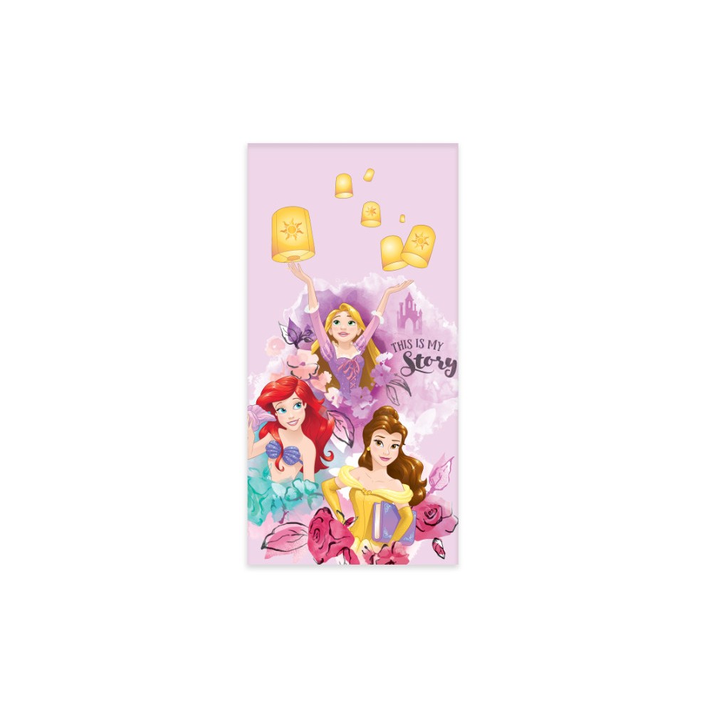 Disney Princess My Story bath towel, beach towel 60x120cm