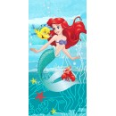 Disney Princess Ariel Friends bath towel, beach towel 70x140cm