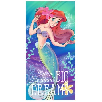 Disney Princess Ariel bath towel, beach towel 70*140cm (Fast Dry)