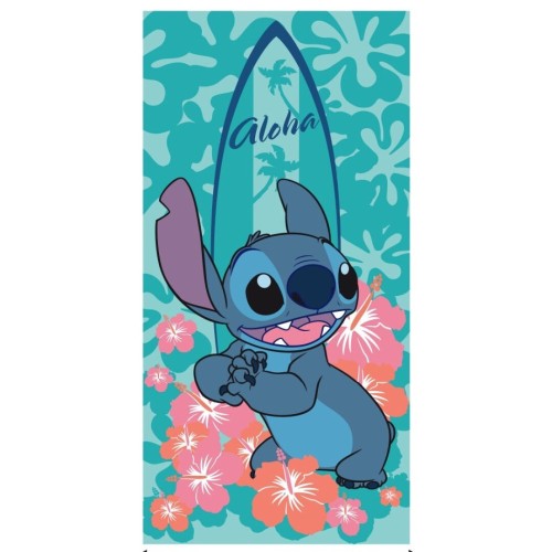 Disney Lilo and Stitch Aloha-Surfer bath towel, beach towel 70x140cm (Fast Dry)