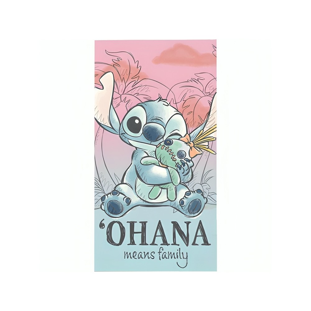 Disney Lilo and Stitch Cheeky bath towel, beach towel 70x140cm