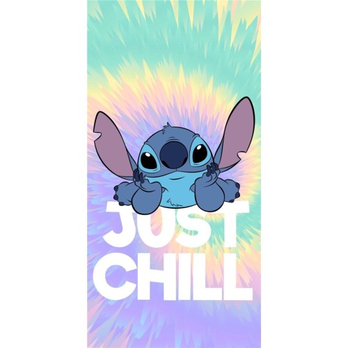 Disney Lilo and Stitch Chill bath towel, beach towel 70x140cm (Fast Dry)