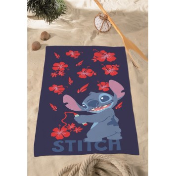 Disney Lilo and Stitch Flower Doodles Bath Towel, Beach Towel 70x140cm