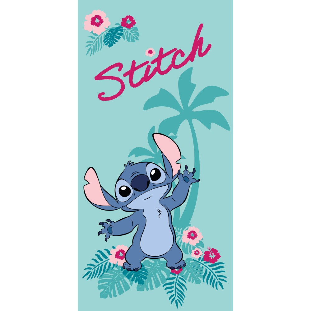 Disney Lilo and Stitch Hawaii bath towel, beach towel 70x140cm (Fast Dry)