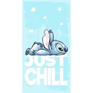 Disney Lilo and Stitch Just Chill bath towel, beach towel 70x140cm (Fast Dry)