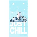 Disney Lilo and Stitch Just Chill bath towel, beach towel 70x140cm (Fast Dry)