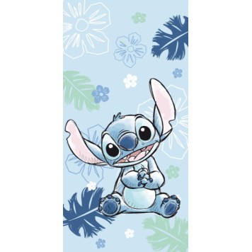 Disney Lilo and Stitch Ohana Blue Bath Towel, Beach Towel 70x140cm