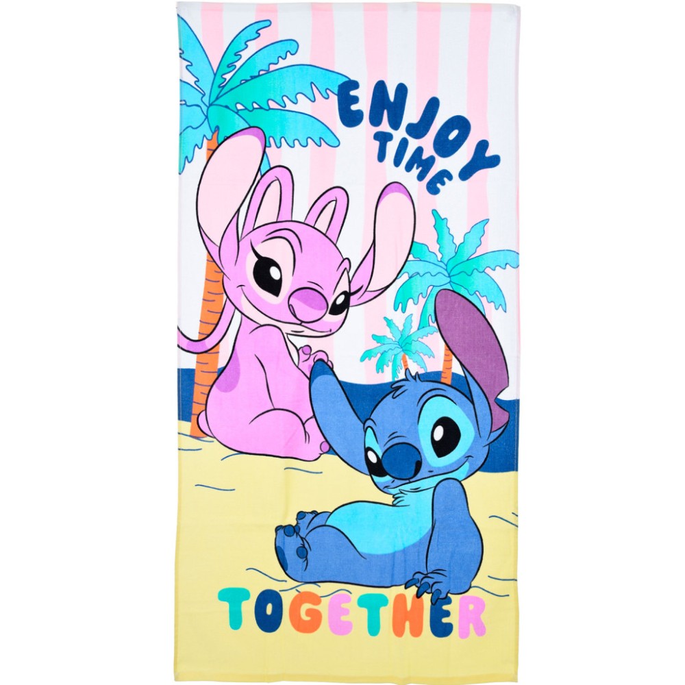 Disney Lilo and Stitch Together bath towel, beach towel 70x140cm