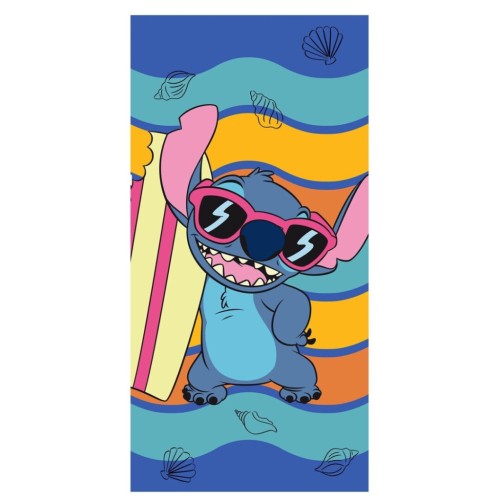 Disney Lilo and Stitch Waves bath towel, beach towel 70x140cm (Fast Dry)