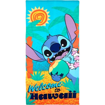 Disney Lilo and Stitch Welcome bath towel, beach towel 70x140cm (Fast Dry)