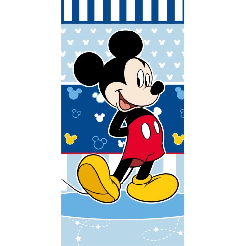 Disney Mickey  Blue bath towel, beach towel 70x140cm