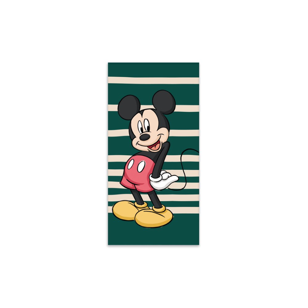 Disney Mickey  Green bath towel, beach towel 60x120cm