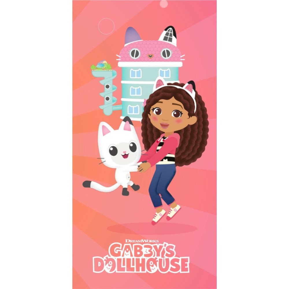 Gabby's Dollhouse Dream House bath towel, beach towel 70x140cm (Fast Dry)
