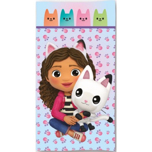 Gabby's Dollhouse Paw bath towel, beach towel 70x140cm (Fast Dry)