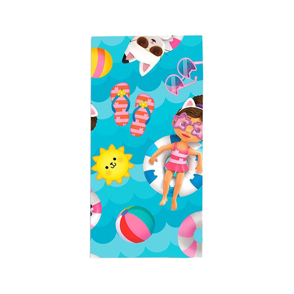 Gabby's Dollhouse Summer bath towel, beach towel 70x140cm
