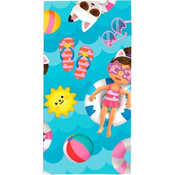 Gabby's Dollhouse Summer bath towel, beach towel 70x140cm