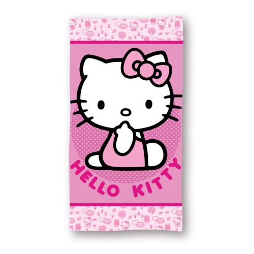 Hello Kitty Pinky bath towel, beach towel 70x140cm (Fast Dry)