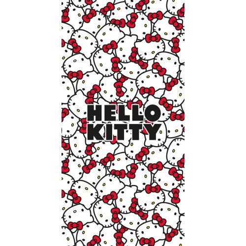 Hello Kitty Red Bows bath towel, beach towel 70x140cm