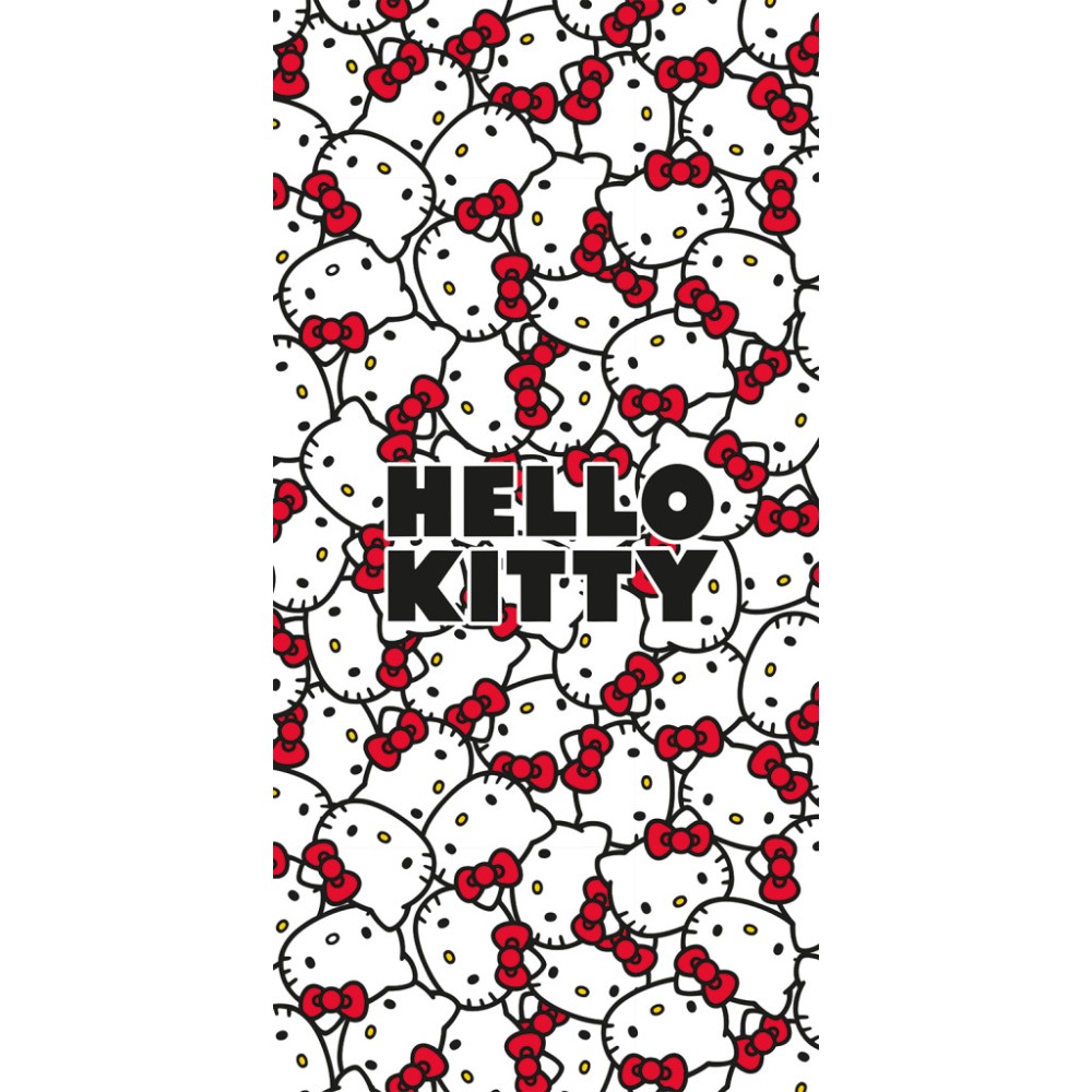 Hello Kitty Red Bows bath towel, beach towel 70x140cm