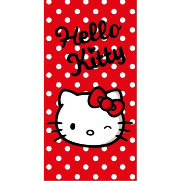 Hello Kitty Red bath towel, beach towel 70x140cm (Fast Dry)