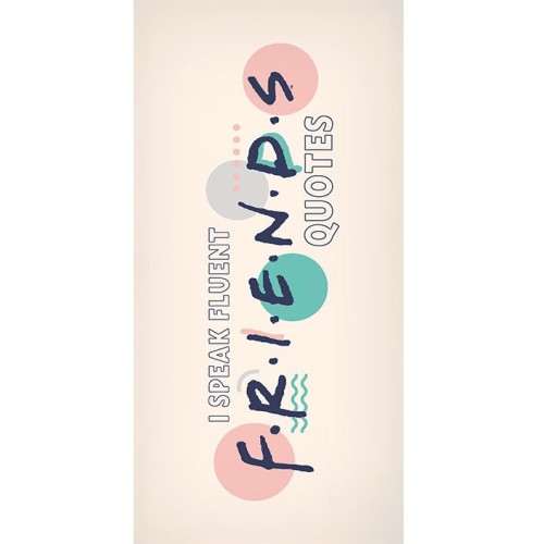 Friends Quotes bath towel, beach towel 70x140cm