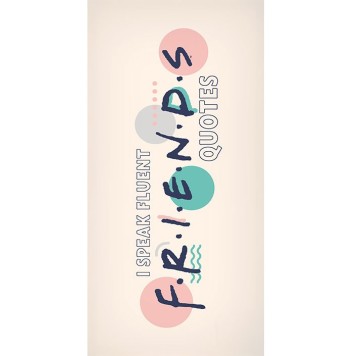 Friends Quotes bath towel, beach towel 70x140cm