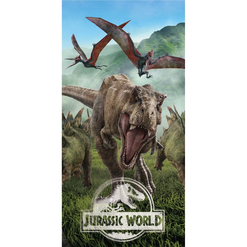 Jurassic World Forest bath towel, beach towel 70*140cm