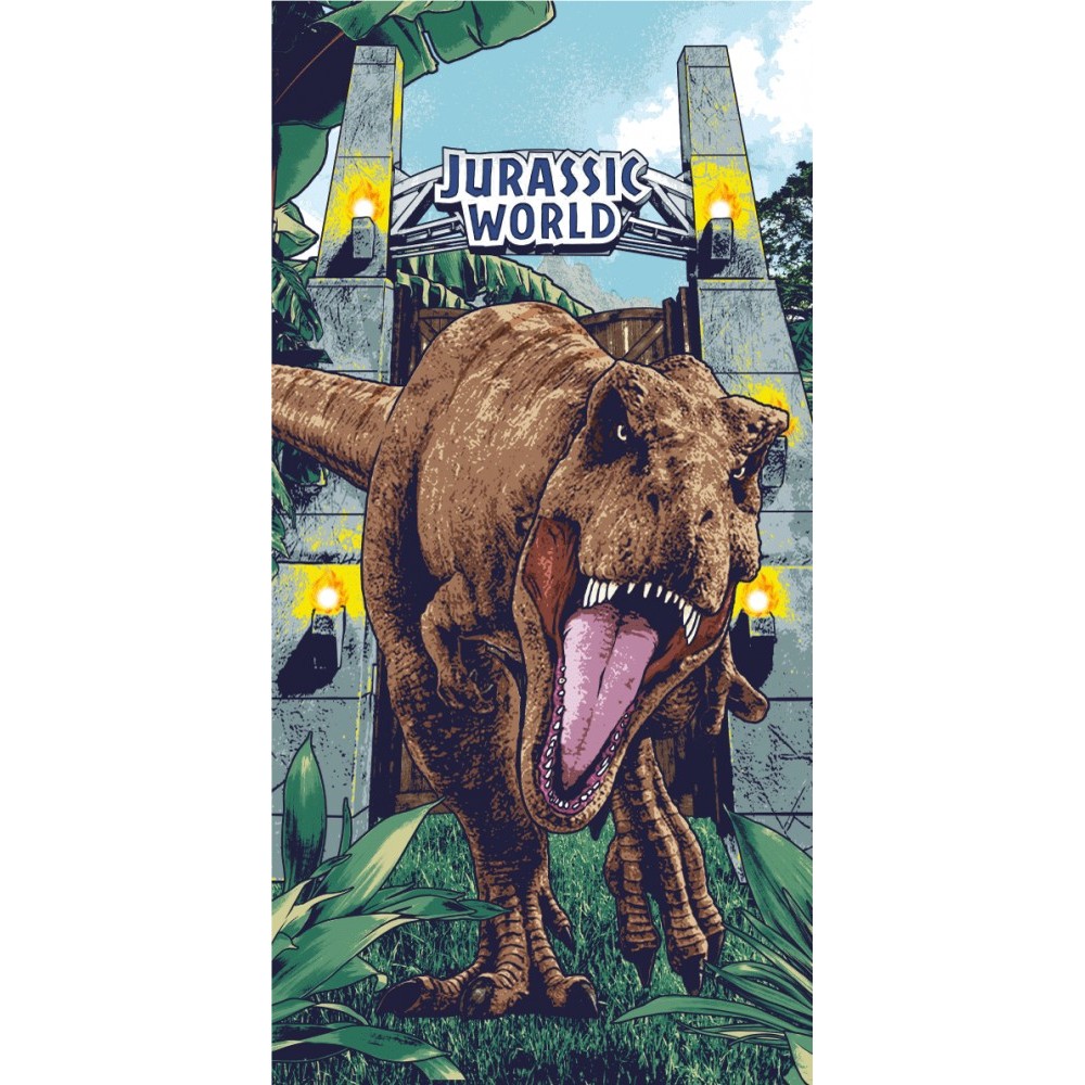 Jurassic World Roar bath towel, beach towel 70x140cm