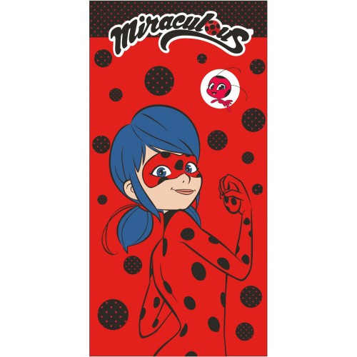 Miraculous Ladybug bath towel, beach towel 70*140cm (Fast Dry)