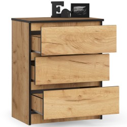 KOMODA K60 3SZ CLP DĄB CRAFT