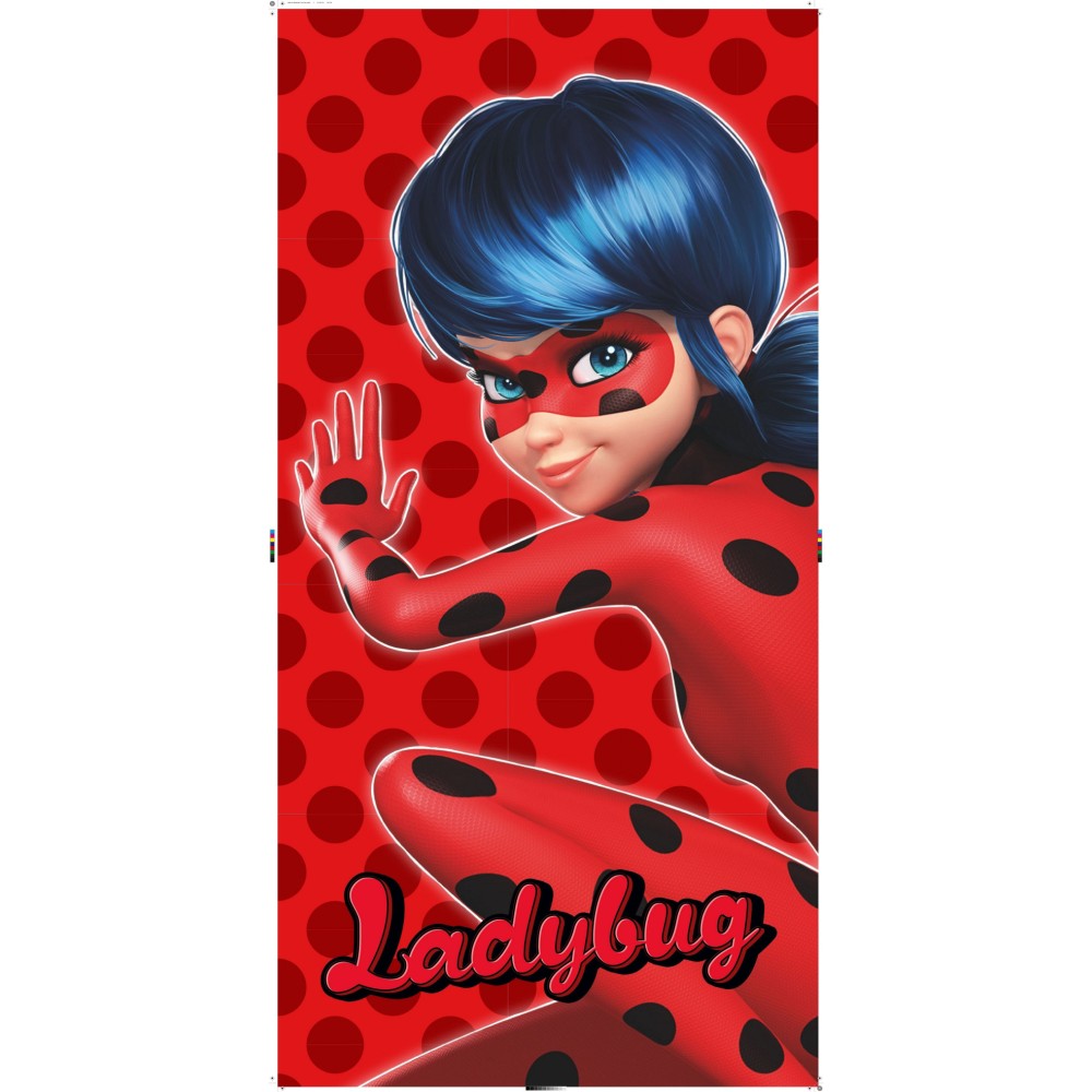Miraculous Ladybug bath towel, beach towel 70x140cm