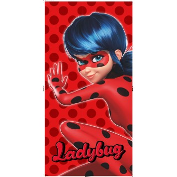 Miraculous Ladybug bath towel, beach towel 70x140cm