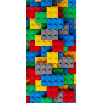 Bricks Lego patterned bath towel, beach towel 70*140cm