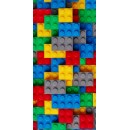 Bricks Lego patterned bath towel, beach towel 70*140cm