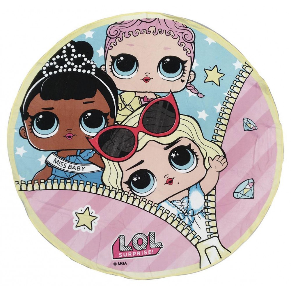 LOL Surprise shape bath towel, beach towel 130 cm (Fast Dry)