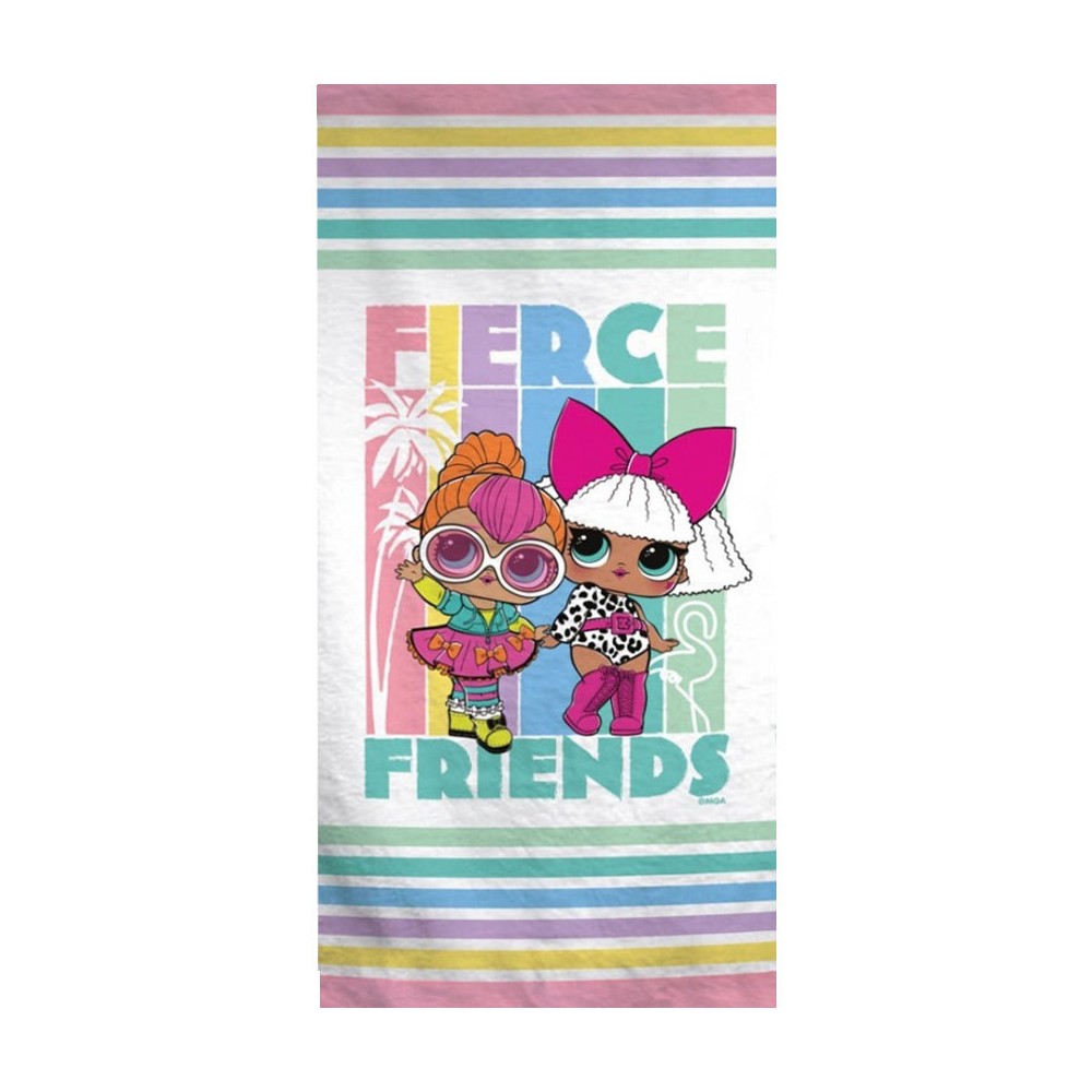 LOL Surprise Fierce bath towel, beach towel 70x140cm (Fast Dry)