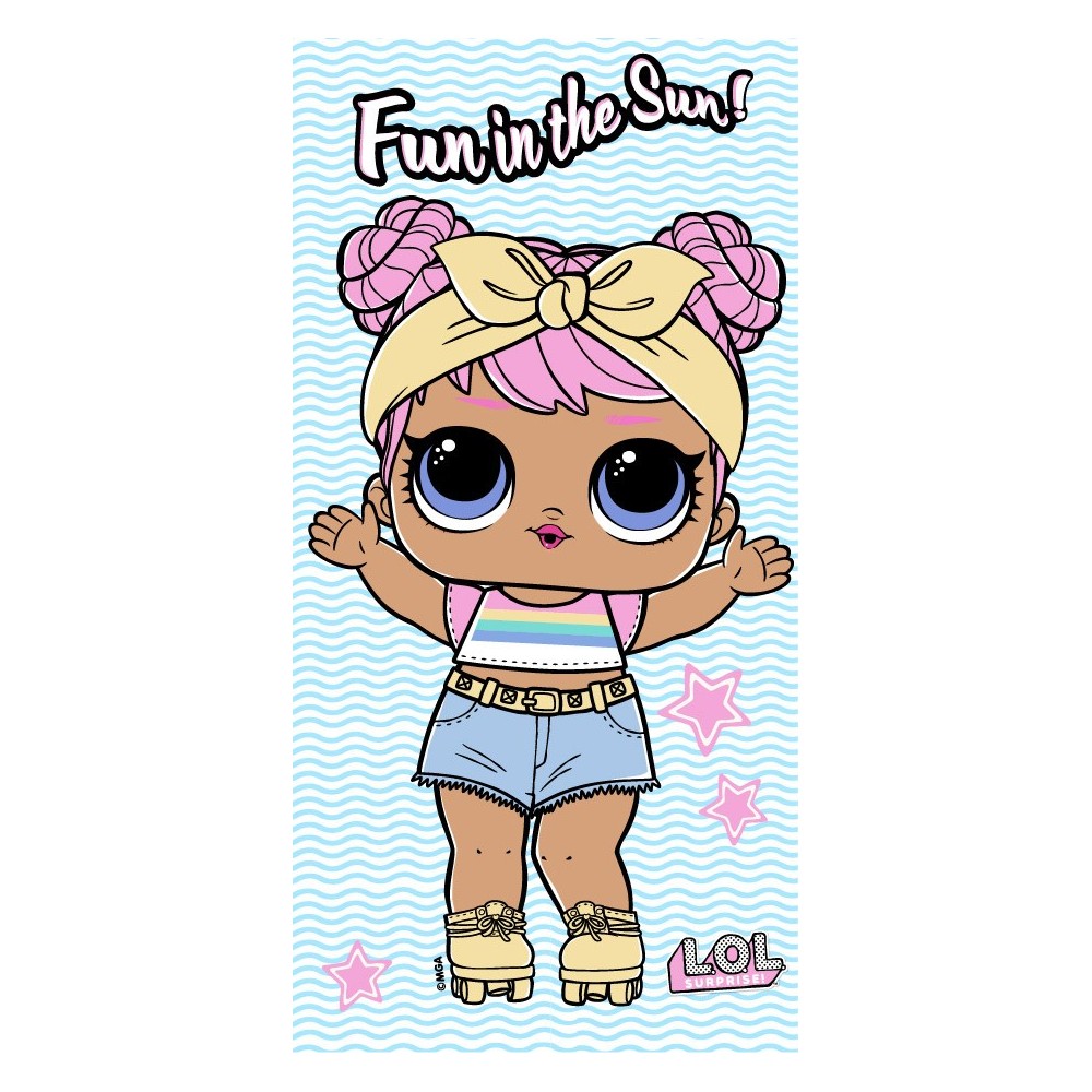 LOL Surprise bath towel, beach towel 70x140cm (Fast Dry)
