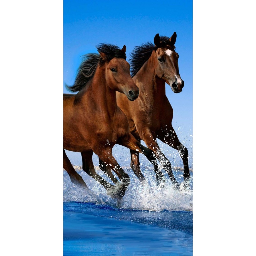 Horses bath towel, beach towel 70*140cm