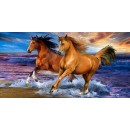 Horses Seaside bath towel, beach towel 70x140cm
