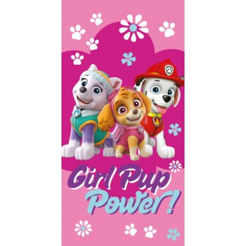 Paw Patrol Girl Power bath towel, beach towel 70x140cm