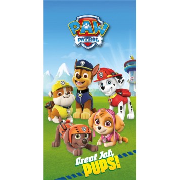 Paw Patrol Great Job bath towel, beach towel 70x140cm