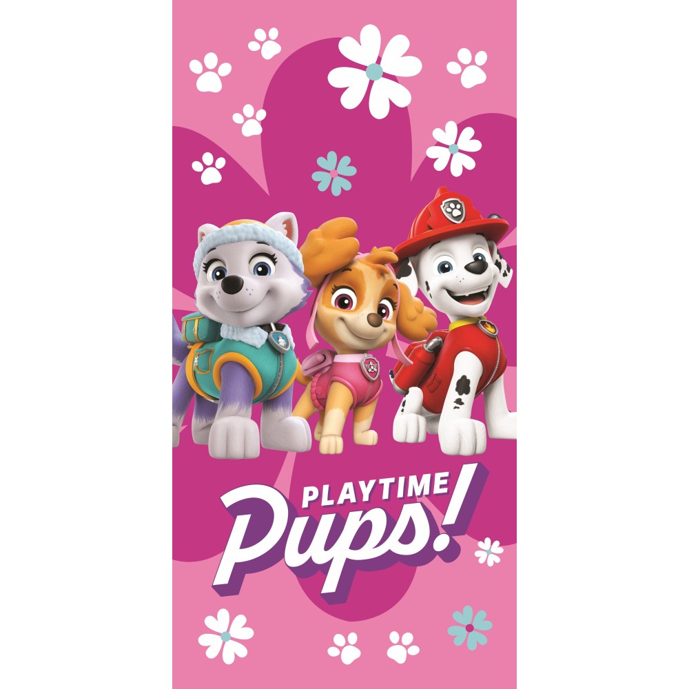 Paw Patrol Playtime bath towel, beach towel 70x140cm