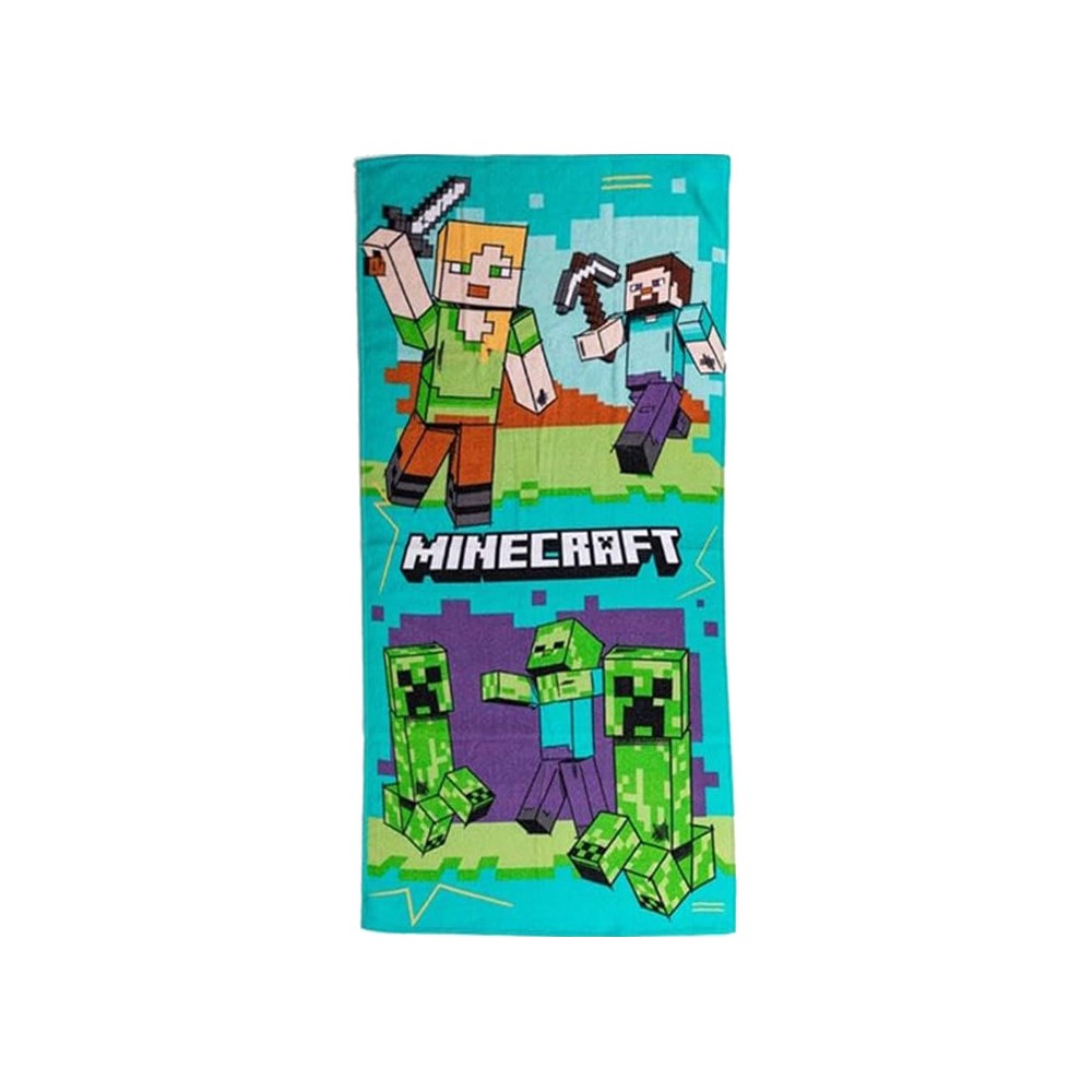 Minecraft Battle bath towel, beach towel 70x140cm