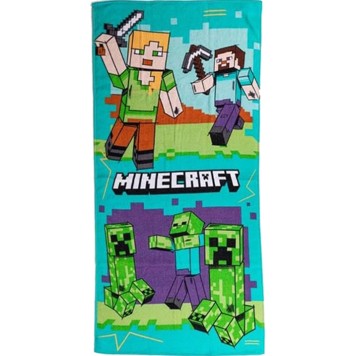 Minecraft Battle bath towel, beach towel 70x140cm